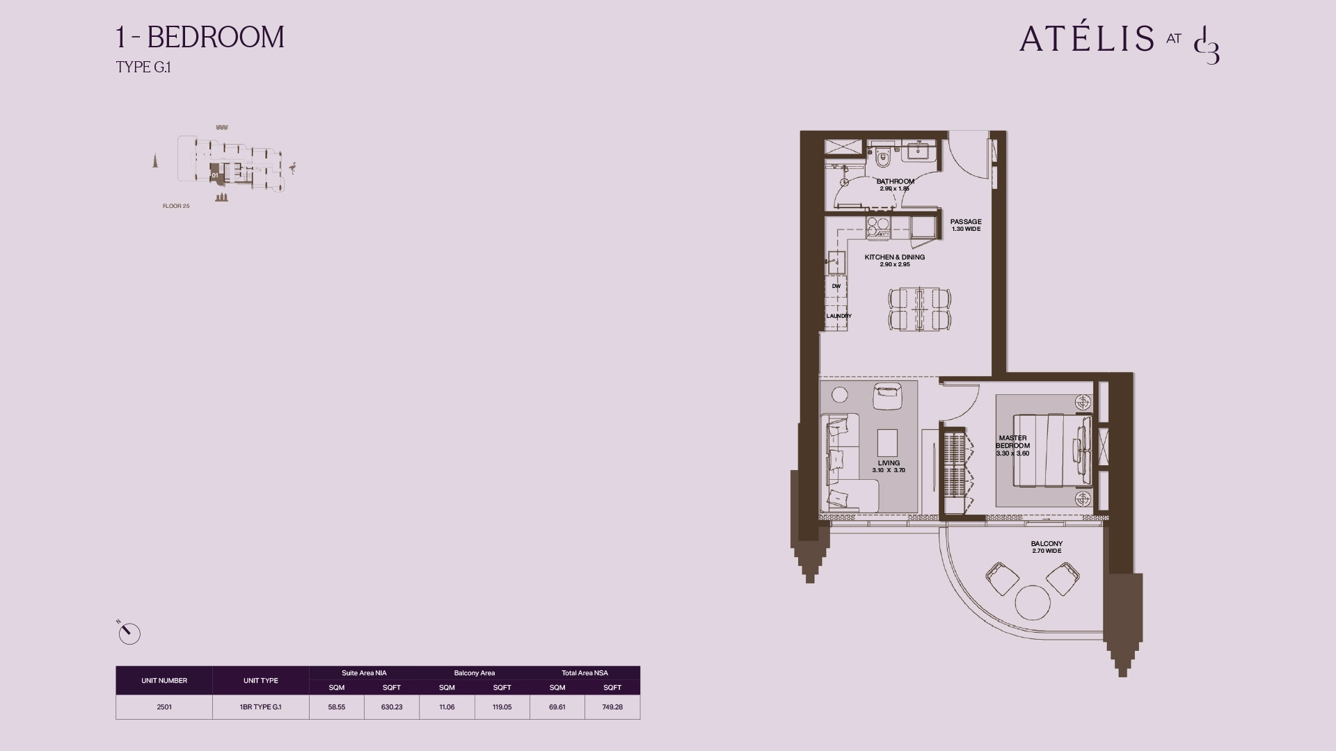 1 BR - Type A